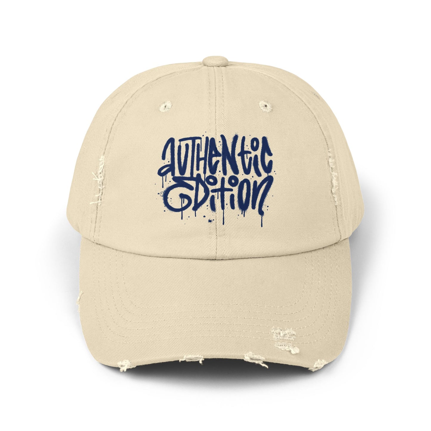 Authentic Edition Distressed Cotton Twill Dad Hat – Effortless Style, Everyday Comfort