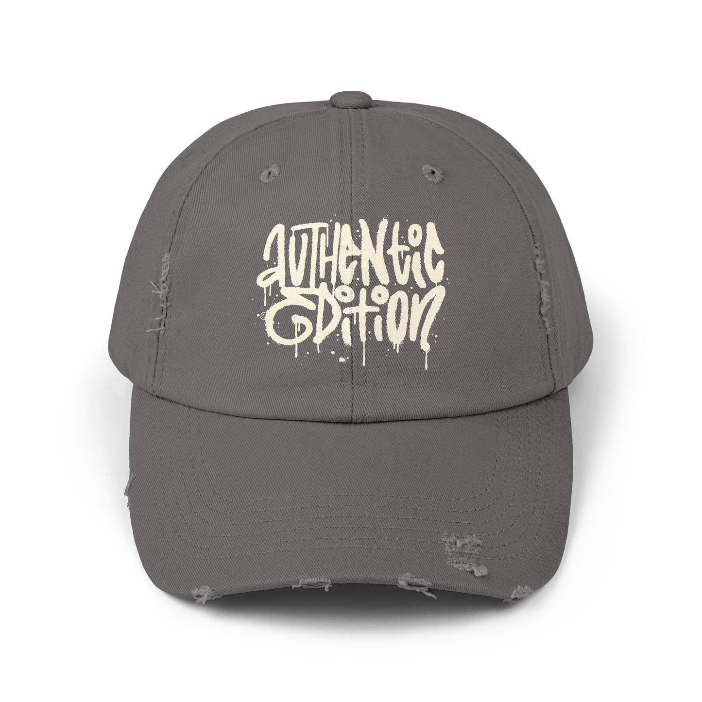 Authentic Edition Distressed Cotton Twill Dad Hat – Effortless Style, Everyday Comfort