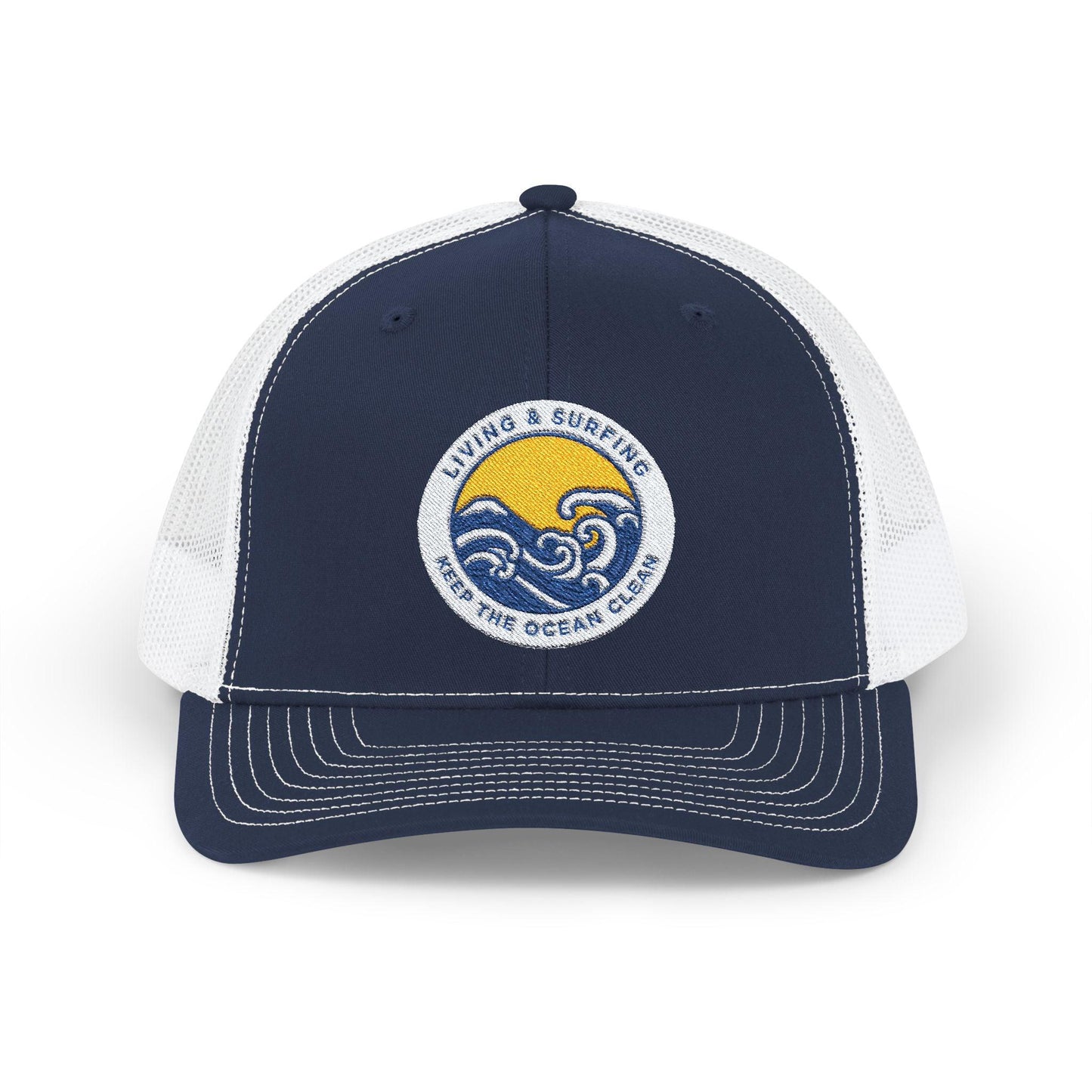 Living & Surfing Trucker Hat – Keep the Ocean Clean - oitotres • clothing