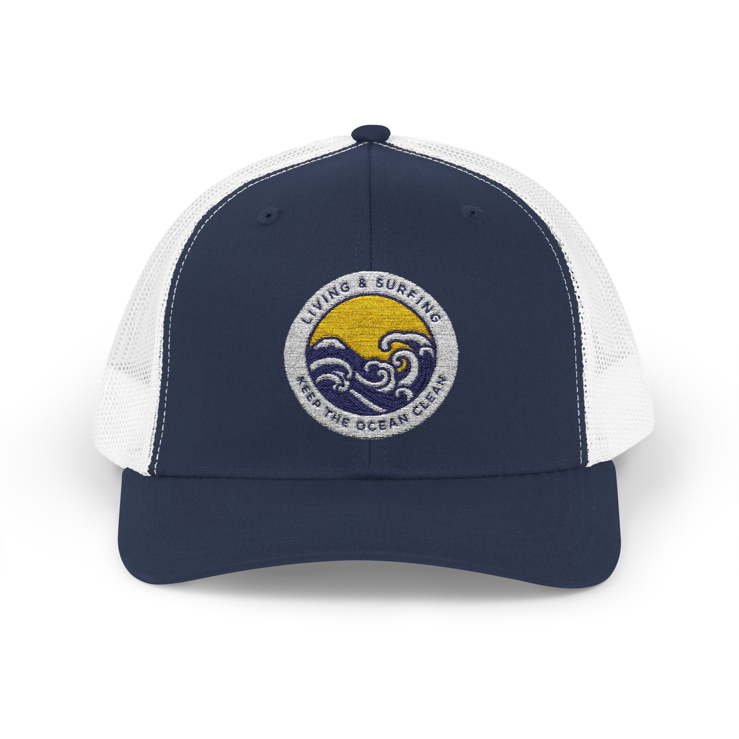 Living & Surfing Trucker Hat – Keep the Ocean Clean