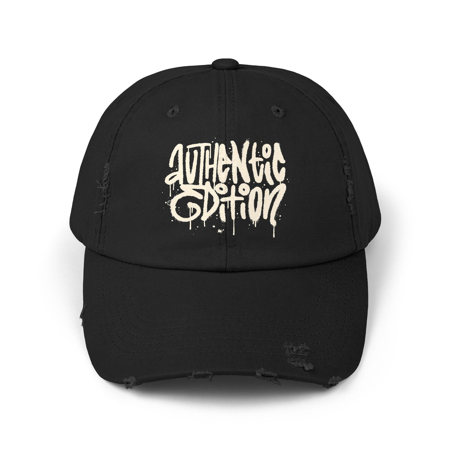 Authentic Edition Distressed Cotton Twill Dad Hat – Effortless Style, Everyday Comfort