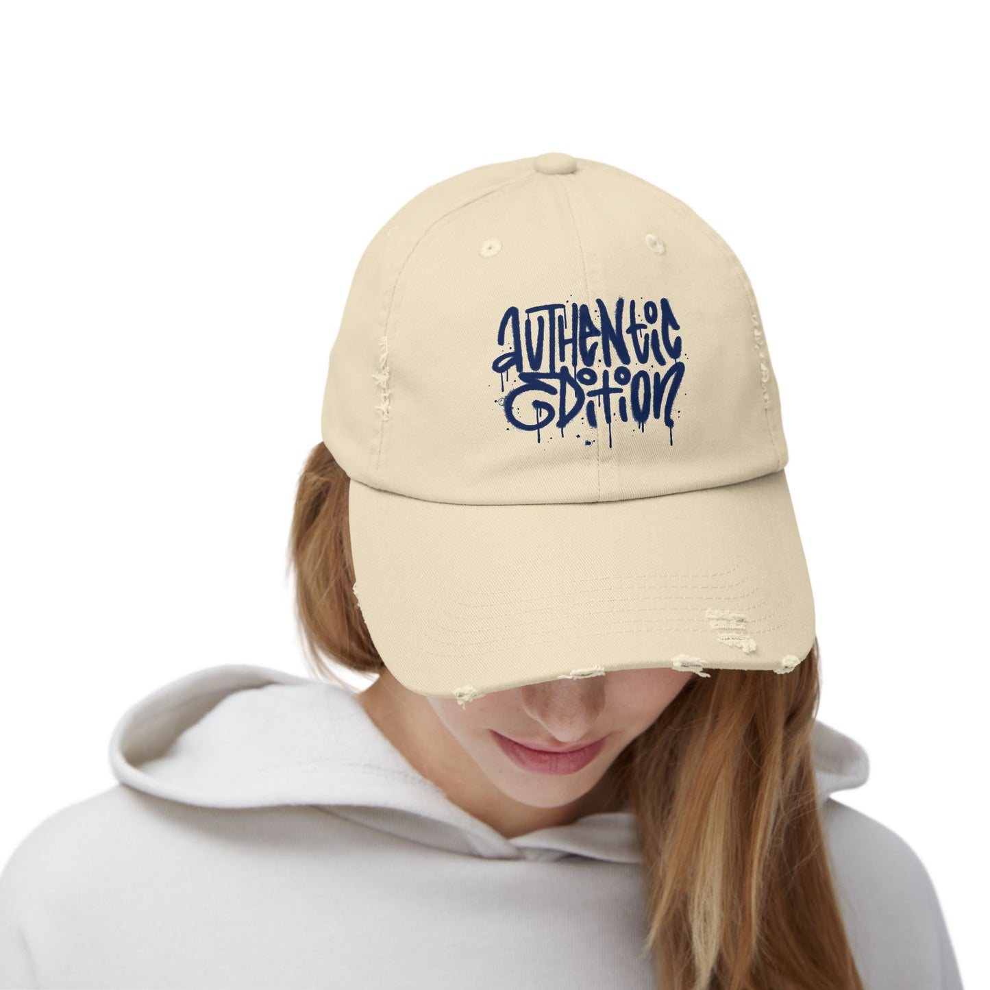 Authentic Edition Distressed Cotton Twill Dad Hat – Effortless Style, Everyday Comfort