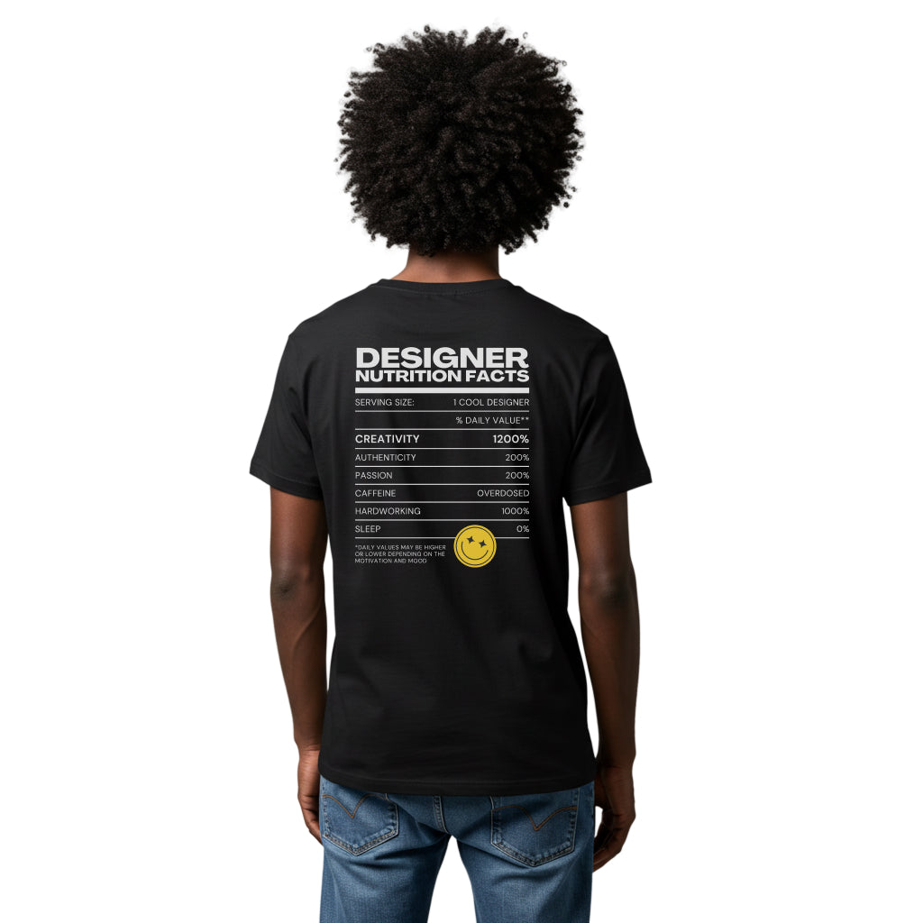 Designer Nutrition Facts T-Shirt