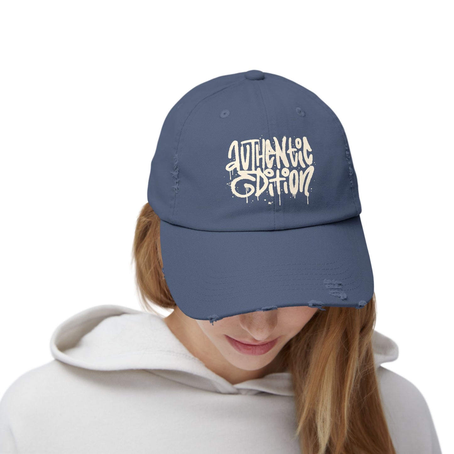 Authentic Edition Distressed Cotton Twill Dad Hat – Effortless Style, Everyday Comfort