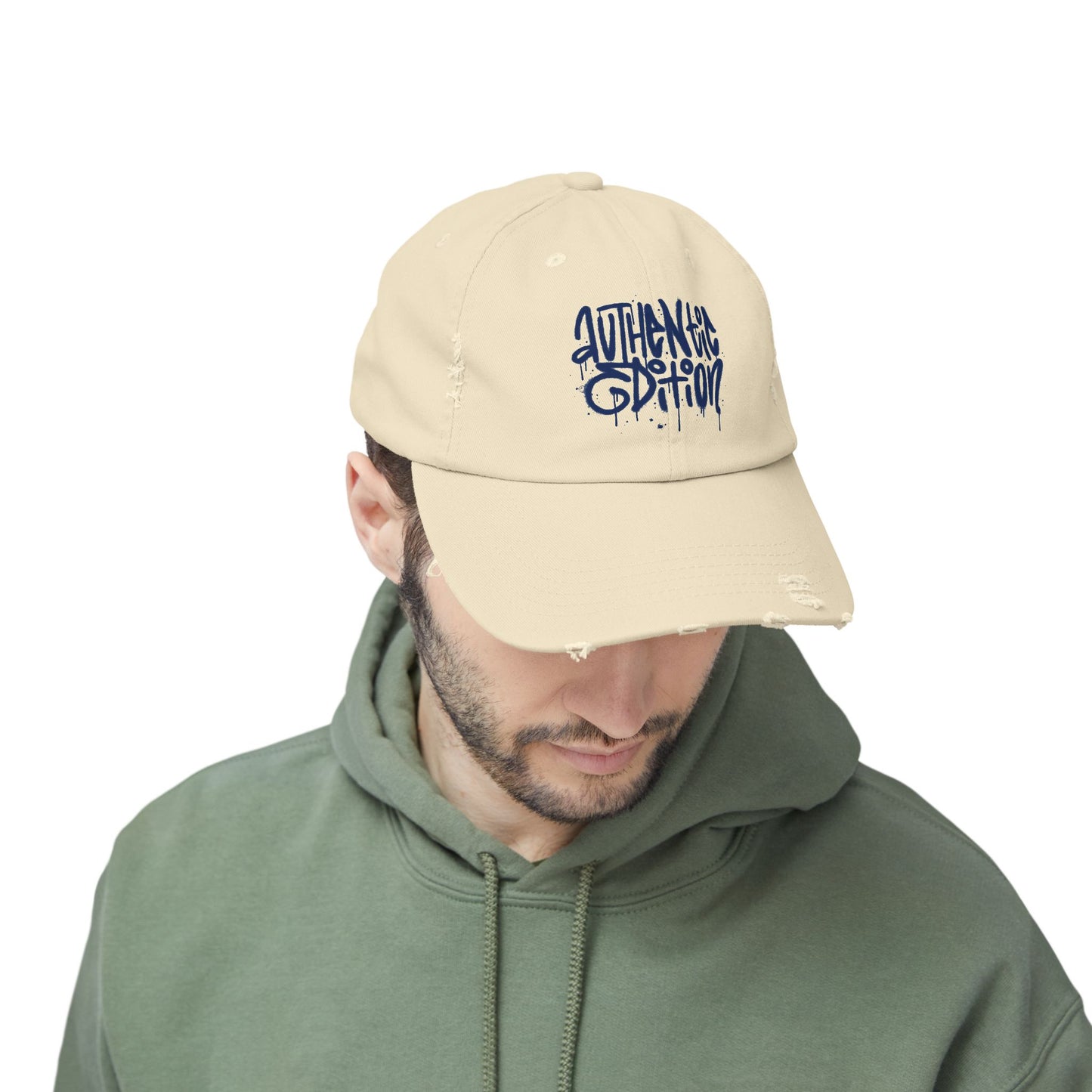 Authentic Edition Distressed Cotton Twill Dad Hat – Effortless Style, Everyday Comfort