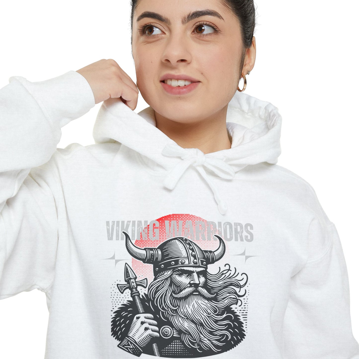 Viking Warriors Unisex Garment-Dye Hoodie – Bold Heritage in Comfort