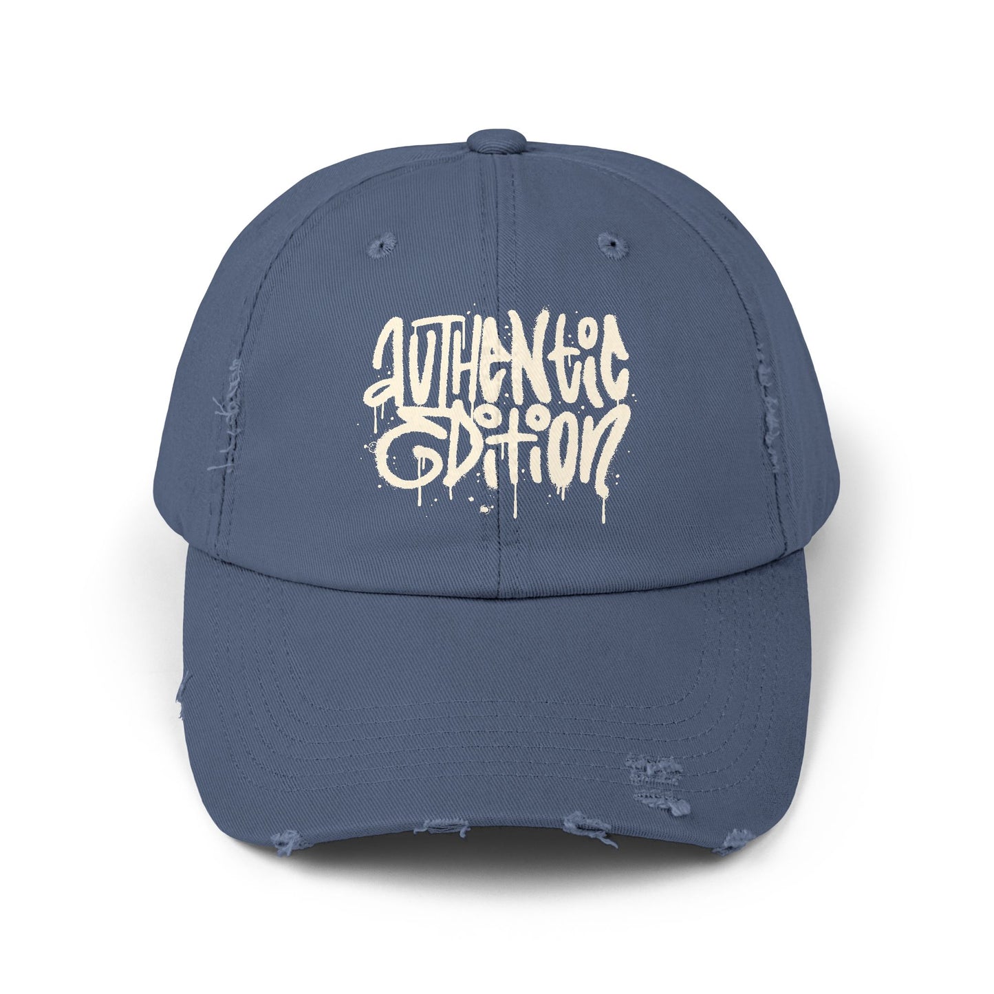 Authentic Edition Distressed Cotton Twill Dad Hat – Effortless Style, Everyday Comfort