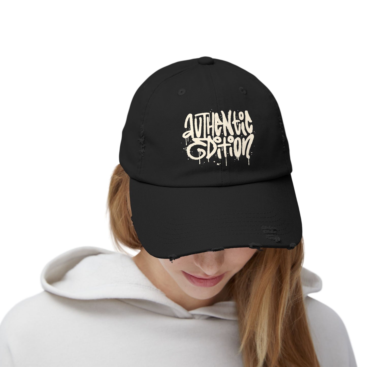 Authentic Edition Distressed Cotton Twill Dad Hat – Effortless Style, Everyday Comfort