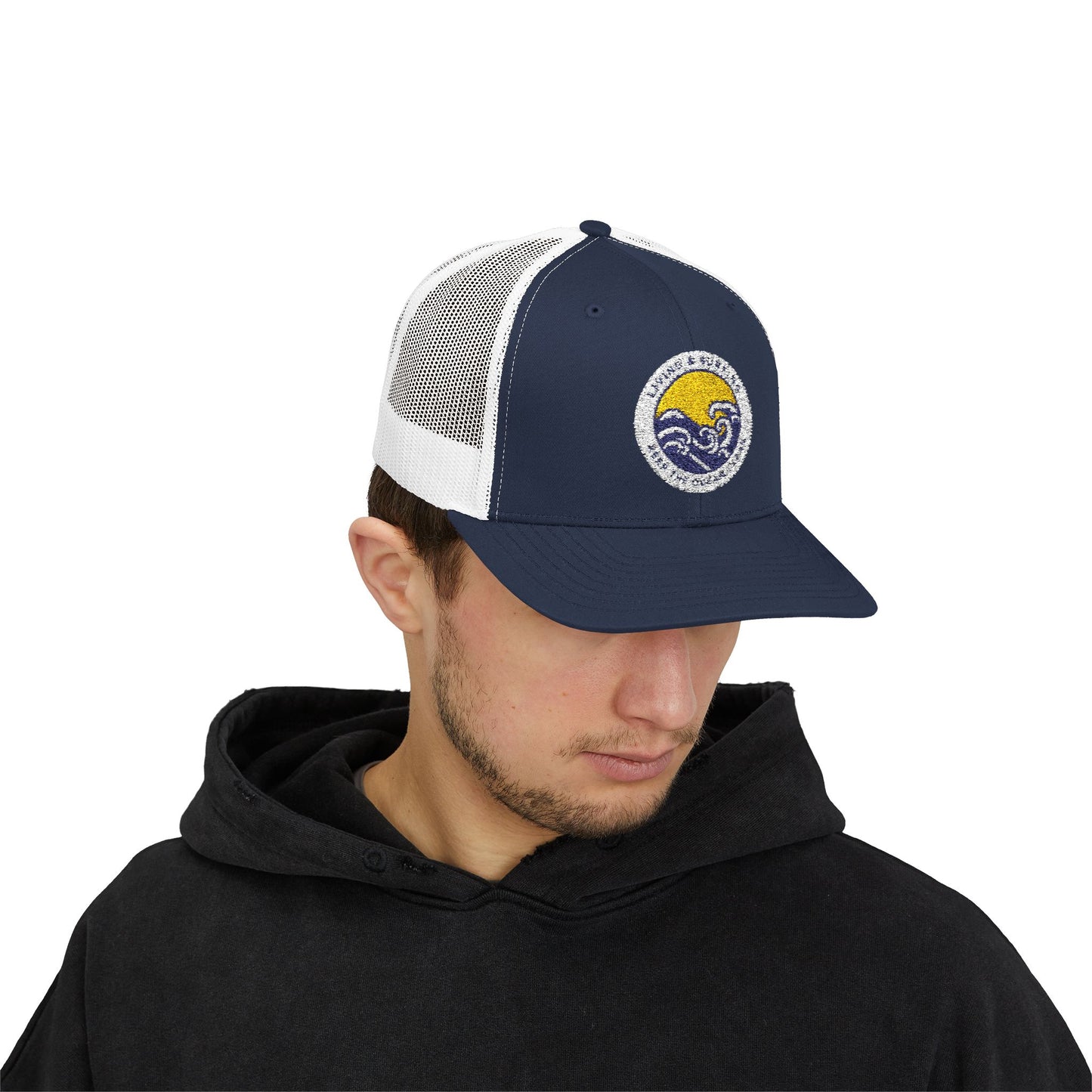 Living & Surfing Trucker Hat – Keep the Ocean Clean