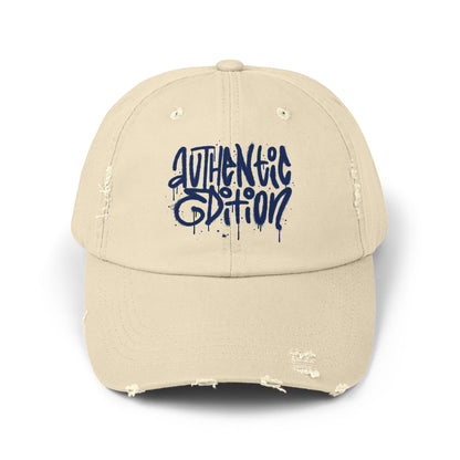 Authentic Edition Distressed Cotton Twill Dad Hat – Effortless Style, Everyday Comfort
