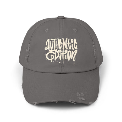 Authentic Edition Distressed Cotton Twill Dad Hat – Effortless Style, Everyday Comfort