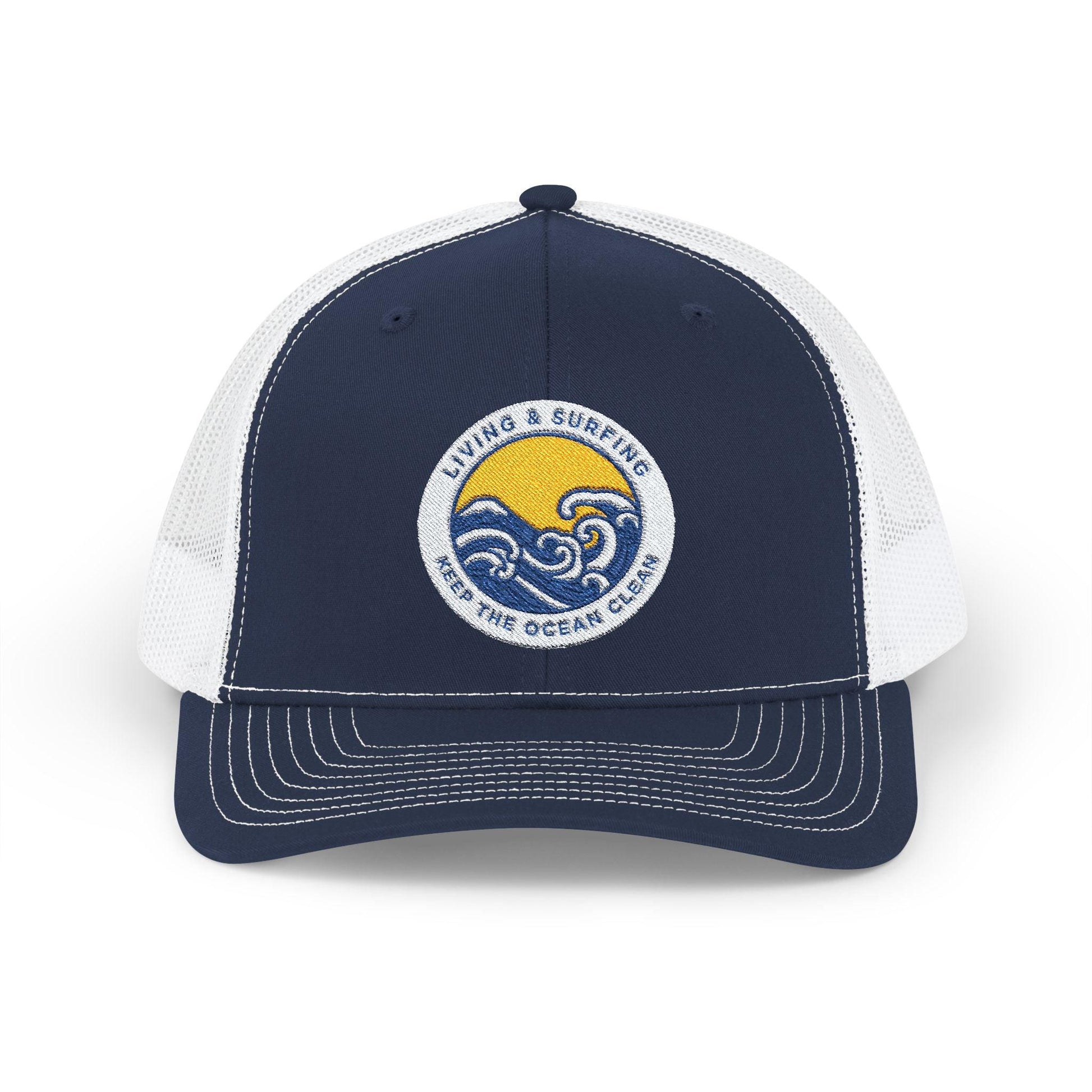 Living & Surfing Trucker Hat – Keep the Ocean Clean - oitotres • clothing