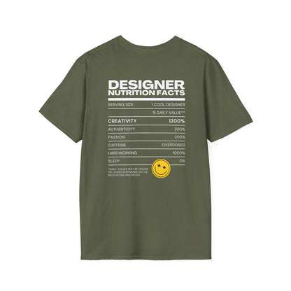 Designer Nutrition Facts T-Shirt