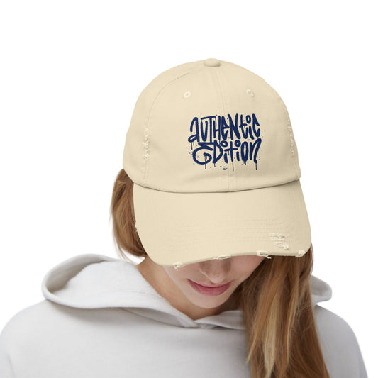 Authentic Edition Distressed Cotton Twill Dad Hat – Effortless Style, Everyday Comfort