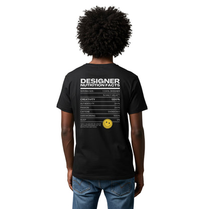 Designer Nutrition Facts T-Shirt