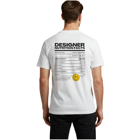Designer Nutrition Facts T-Shirt