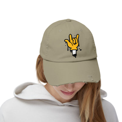 Distressed Cotton Twill Dad Hat – Rock On Style & Everyday Comfort