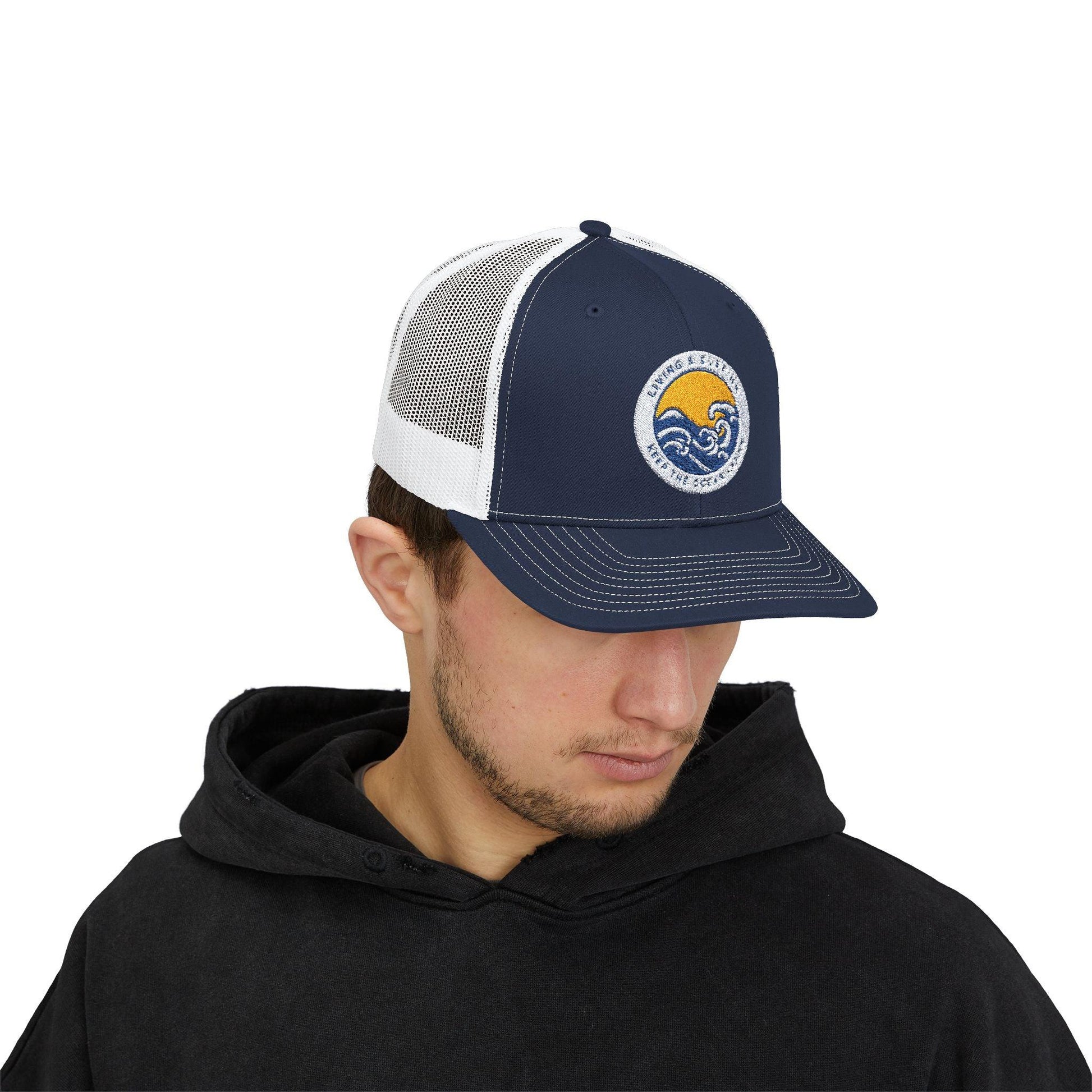 Living & Surfing Trucker Hat – Keep the Ocean Clean - oitotres • clothing