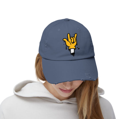 Distressed Cotton Twill Dad Hat – Rock On Style & Everyday Comfort