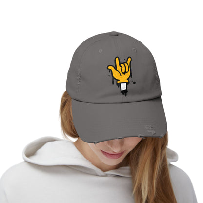Distressed Cotton Twill Dad Hat – Rock On Style & Everyday Comfort